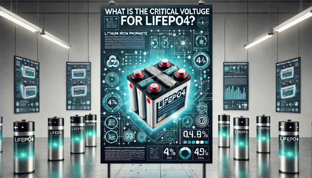 What is the critical voltage for LiFePO4? 